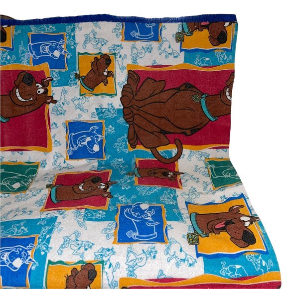 Rare Scooby-Doo Posing Vintage 1980's 80's Cartoon Throw Blanket 59 X 41 - Picture 3 of 11